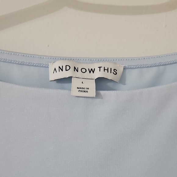 Light Blue Long-Sleeve Women’s Bodysuit - Picture 2 of 3